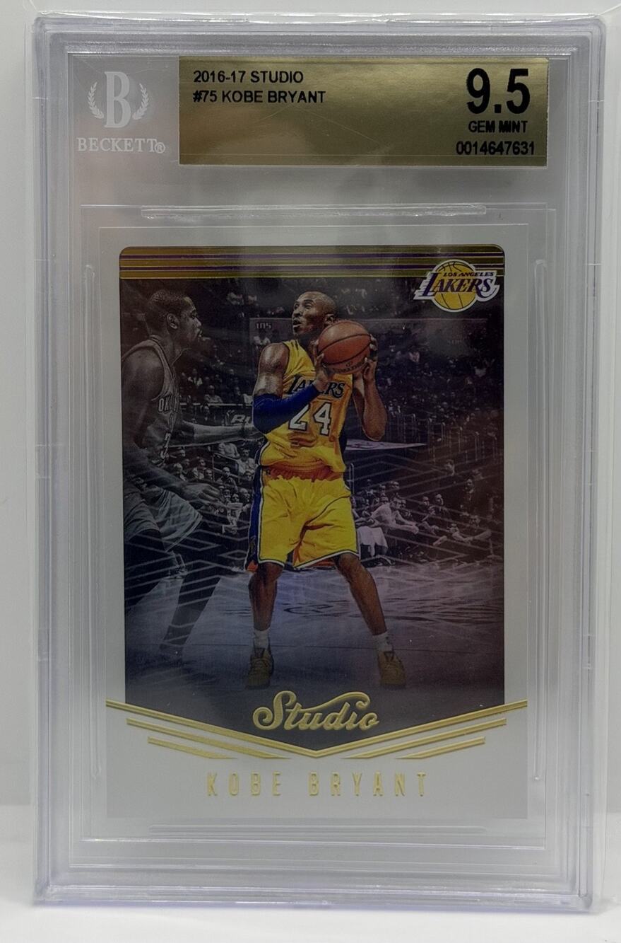 2016-17 Panini Studio - Kobe Bryant #75 Los Angeles Lakers Black Mamba